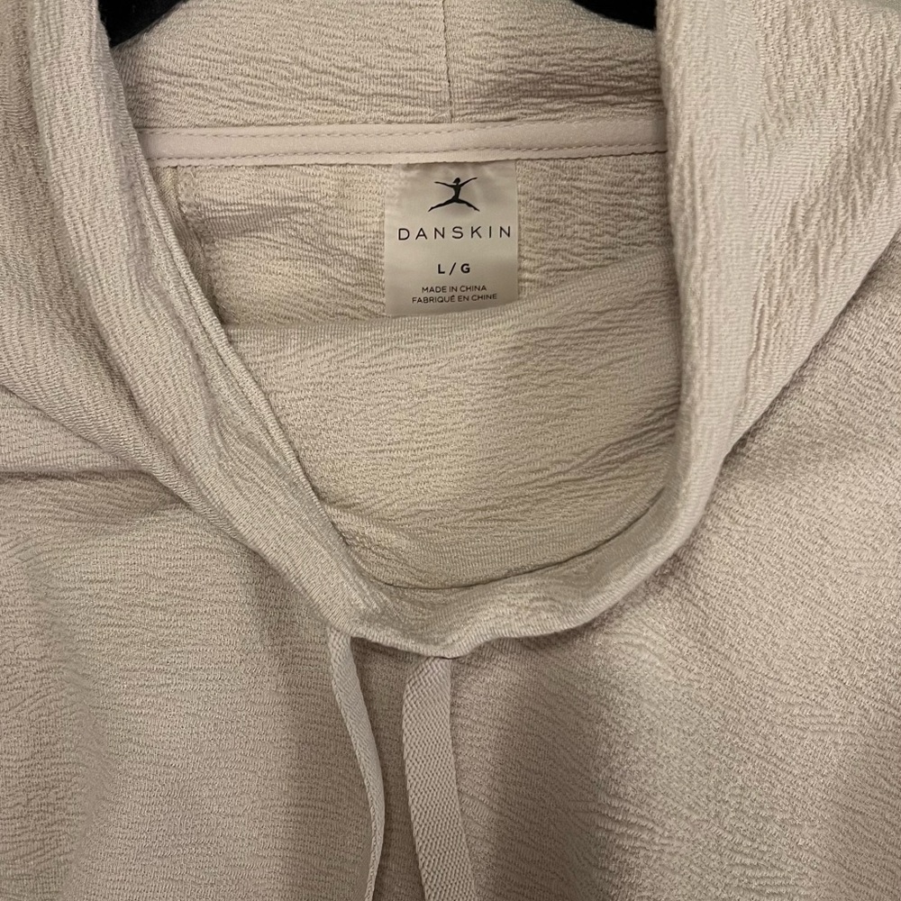 Danskin Textured Cream Hoodie - Picture 2 of 3